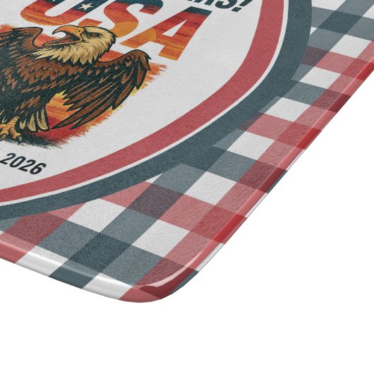 VS 250 jaar – Patriottische Bald Eagle 4 juli 2026 Snijplank (Hoek)