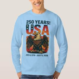 VS 250 jaar – Patriottische Bald Eagle 4 juli 2026 T-shirt