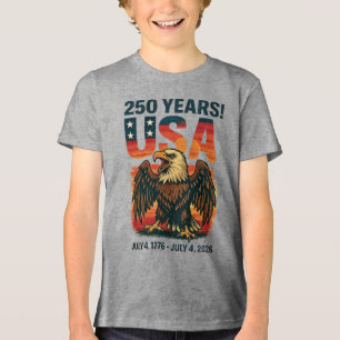 VS 250 jaar – Patriottische Bald Eagle 4 juli 2026 Tri-Blend Shirt