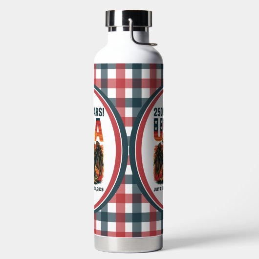 VS 250 jaar – Patriottische Bald Eagle 4 juli 2026 Waterfles (Links)