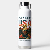 VS 250 jaar – Patriottische Bald Eagle 4 juli 2026 Waterfles (Voorkant)