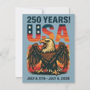 VS 250 Jaar – Patriottische Steenarend 4 juli 2026 Briefkaart