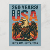 VS 250 Jaar – Patriottische Zeearend 4 juli 2026 Briefkaart (Voorkant)