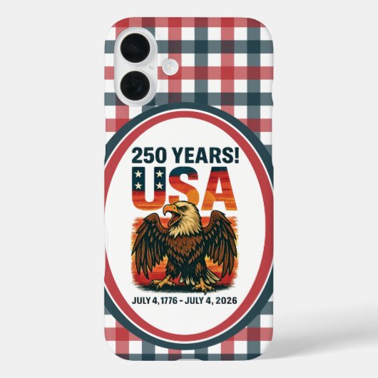 VS 250 Jaar – Patriottische Zeearend 4 juli 2026 Case-Mate iPhone Case (Achterkant)
