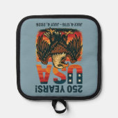 VS 250 jaar – Patriottische Zeearend 4 juli 2026 Pannenlap (Voorkant)