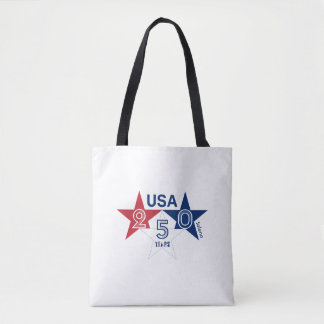 VS 250 Jaar - Rood blauw en witte sterren ontwerp Tote Bag