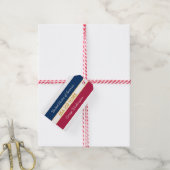 VS 250 jaar semi-quincentennial patriottische stre Cadeaulabel (Met Touw)