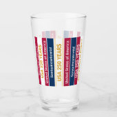 VS 250 jaar semi-quincentennial patriottische stre Glas (Voorkant)