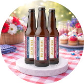 VS 250 Jaar Semiquincentennial Patriottische Strep Bier Etiket