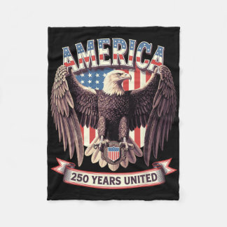 VS 250 jaar United Bald Eagle Patriottische Vlag G Fleece Deken