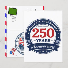 VS 250 Jaar Viering: Amerika 1776–2026 Feestdagenkaart