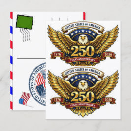 VS 250 Jaar Viering: Amerika 1776–2026 Feestdagenkaart