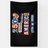 VS 250 Jaar Vrijheid | 1776–2026 Patriot Spandoek (Verticaal)