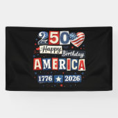 VS 250 Jaar Vrijheid | 1776–2026 Patriot Spandoek (Horizontaal)