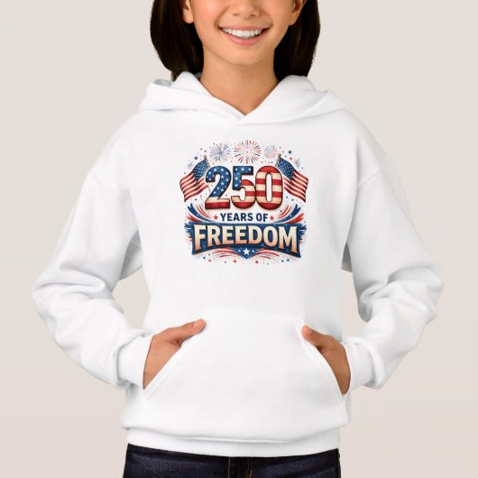 VS 250 Jaar Vrijheid Amerikaanse Vlag Ontwerp (Voorkant)