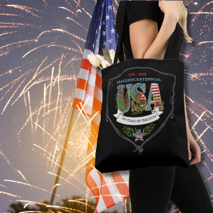 VS 250 Jaar Vrijheid Midnight Black Elegant Tote Bag