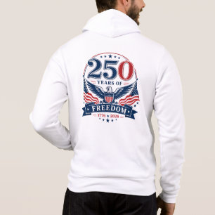 VS 250 Jaar Vrijheid Patriottisch Adelaarontwerp Hoodie