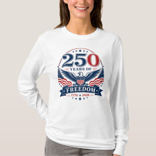 VS 250 Jaar Vrijheid Patriottisch Adelaarontwerp T-shirt