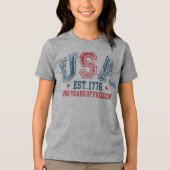 VS 250 Jaar Vrijheid Tri-Blend Shirt (Voorkant)