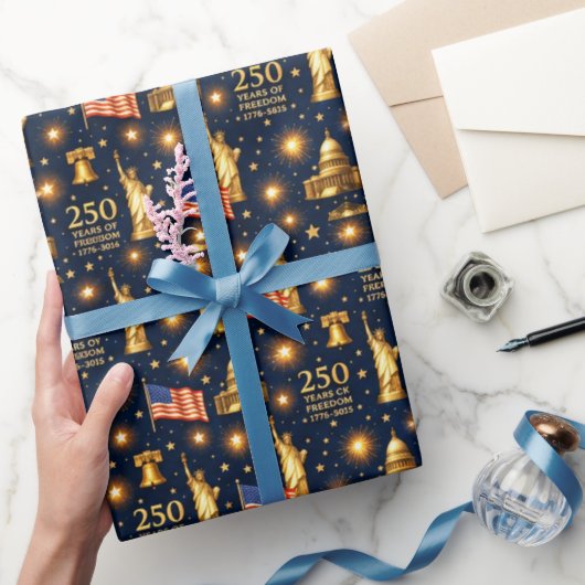 VS 250 jaar vrijheidspatriottisch Cadeaupapier (Geschenken)