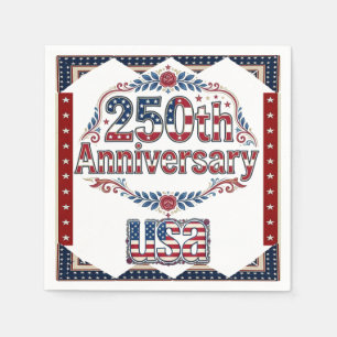 VS 250 Jubileum Vintage Stars & Stripes Klasse Servet