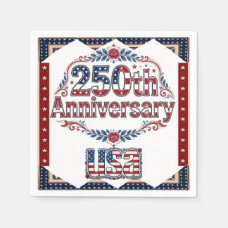 VS 250 Jubileum Vintage Stars & Stripes Klasse Servet
