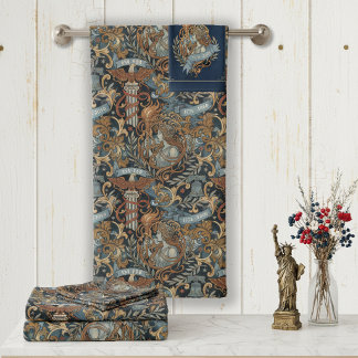 VS 250 Liberty Art Nouveau Patroon ID1302 Bad Handdoek