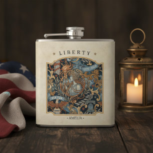 VS 250 Liberty Art Nouveau patroon rand ID1302 Heupfles