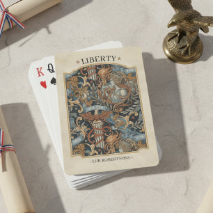 VS 250 Liberty Art Nouveau patroon rand ID1302 Pokerkaarten