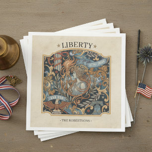 VS 250 Liberty Art Nouveau patroon rand ID1302 Servet