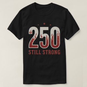 VS 250 Nog steeds sterk patriottisch grafisch rode T-shirt