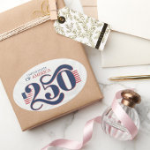 VS 250 ovale patriottische stickers 