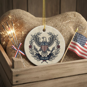 VS 250 Patriottische Adelaar Erfgoed Motief Crm ID Keramisch Ornament