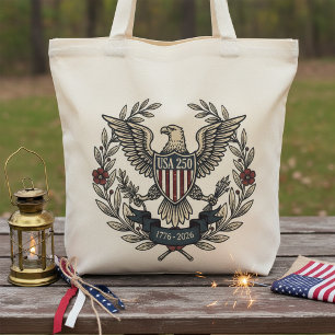 VS 250 Patriottische Adelaar Erfgoed Motief Crm ID Tote Bag