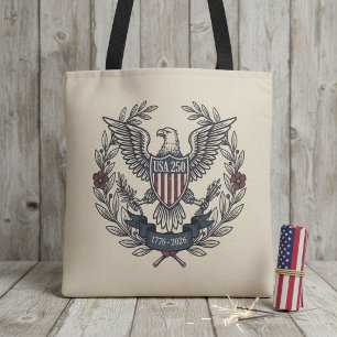 VS 250 Patriottische Adelaar Erfgoed Motief Crm ID Tote Bag