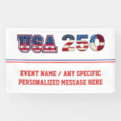 VS 250 Patriottische Sjabloon Spandoek (Horizontaal)