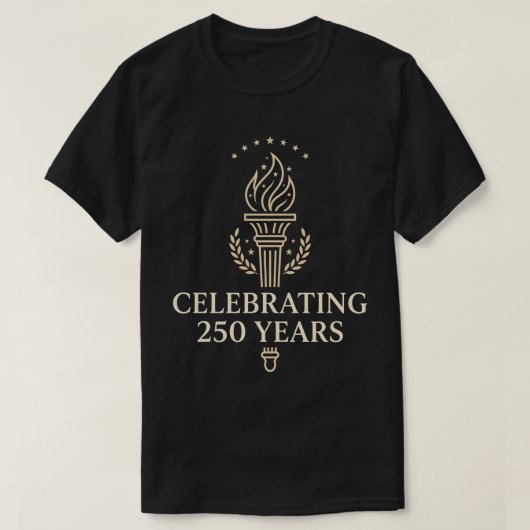 VS 250 Viering Jaren Patriottisch 4 juli T-shirt (Design voorkant)