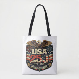 VS 250 Witte Amerikaanse Zeearend 1776-2026 Patrio Tote Bag