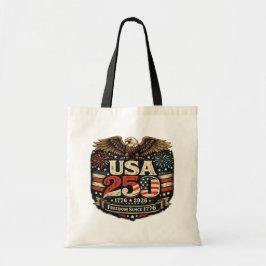 VS 250 Witte Amerikaanse Zeearend 1776-2026 Patrio Tote Bag