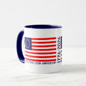 VS 250e Jubileum Betsy Ross Flag Mok (Voorkant links)