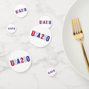 VS 250e verjaardag 1776-2026 Patriottisch Amerikaa Confetti