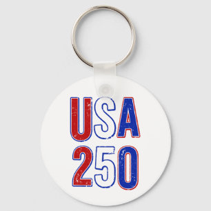 VS 250e verjaardag 1776-2026 Patriottisch Amerikaa Sleutelhanger