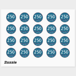 VS 250e verjaardag 1776-2026 Patriottisch Ronde Sticker