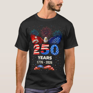 VS 250e verjaardag 1776 2026 Patriottische Adelaar T-shirt
