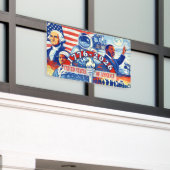 VS 250e verjaardag 1776-2026 Patriottische Geschie Spandoek (Buitenkant Gebouw)