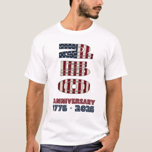 VS 250e verjaardag 1776-2026 Semiquincentennial T-shirt