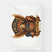VS 250e verjaardag 1776-2026 Spandoek (Verticaal)