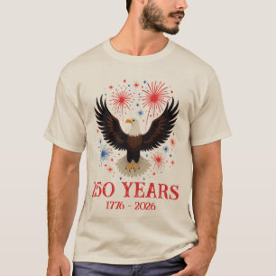 VS 250e verjaardag 2026 1776 - 2026 Patriottisch T-shirt