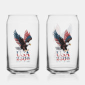 VS 250e verjaardag Blikvorm Glas (Voorkant)