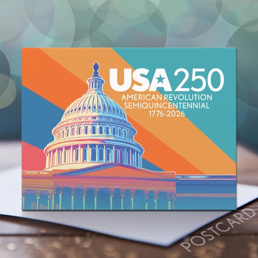 VS 250e verjaardag - Capital Dome Amerika Briefkaart
